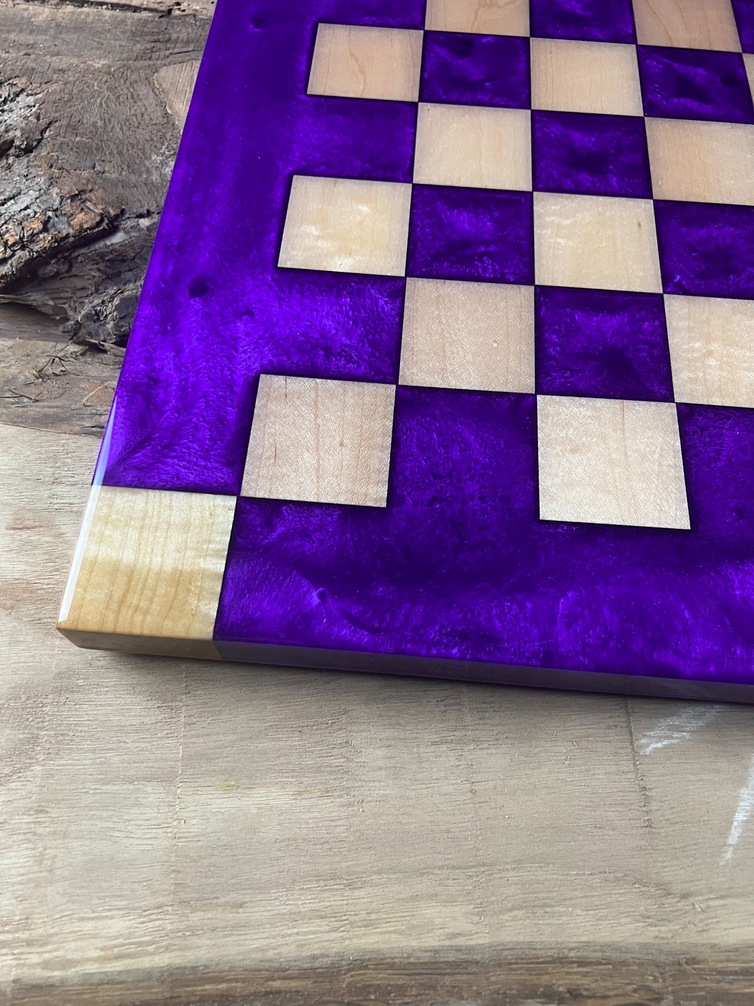 Purple Haze Maple Wood Chess Board