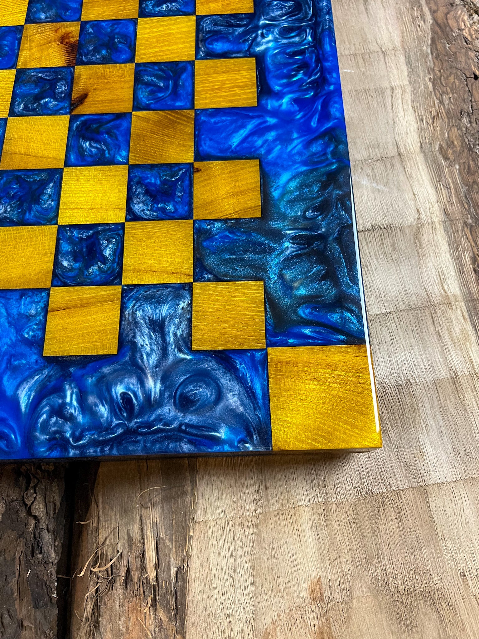 Exotic Osage Ocean Chess Board