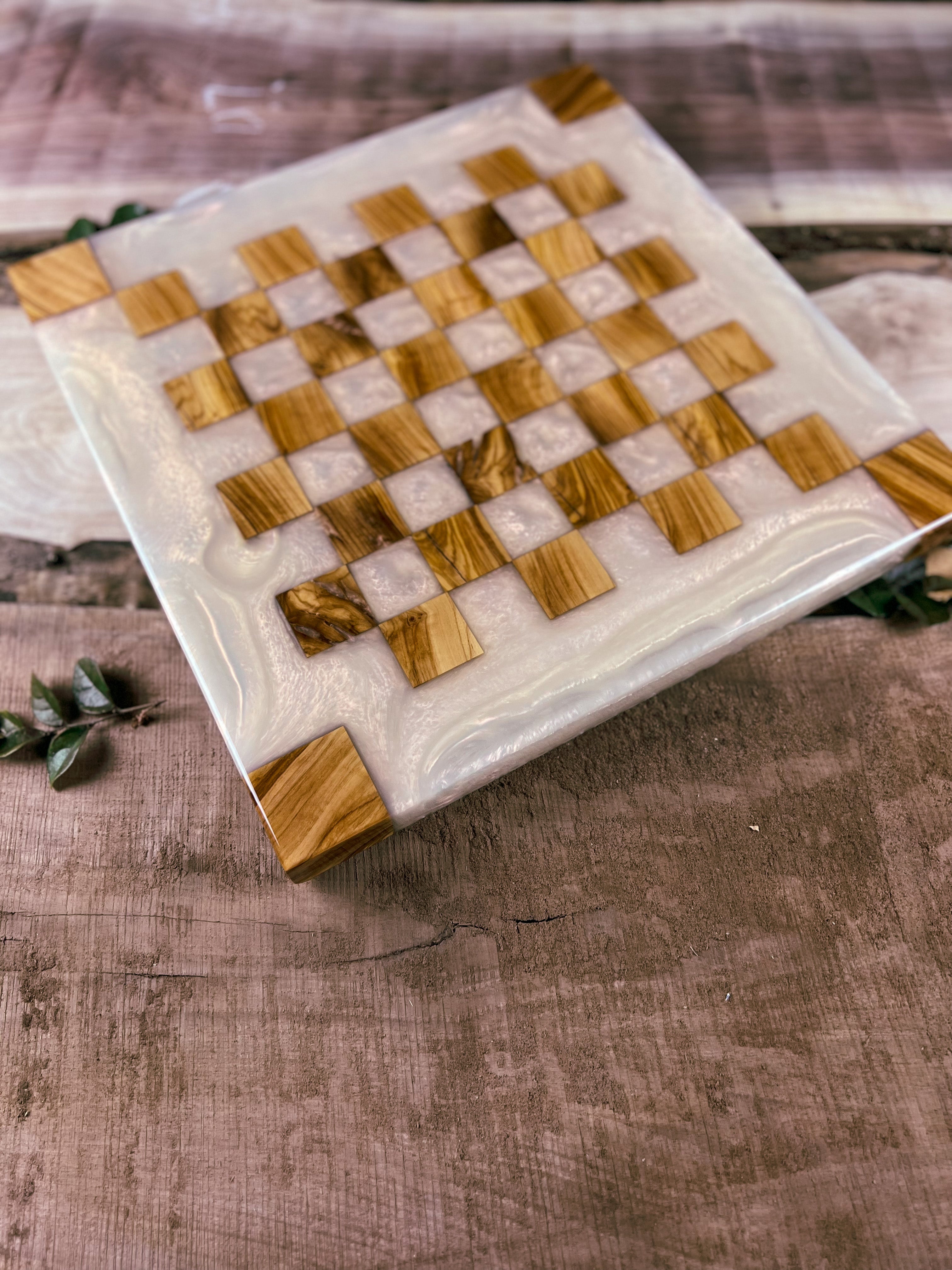 Ghost Copper Olive Wood Chess Board