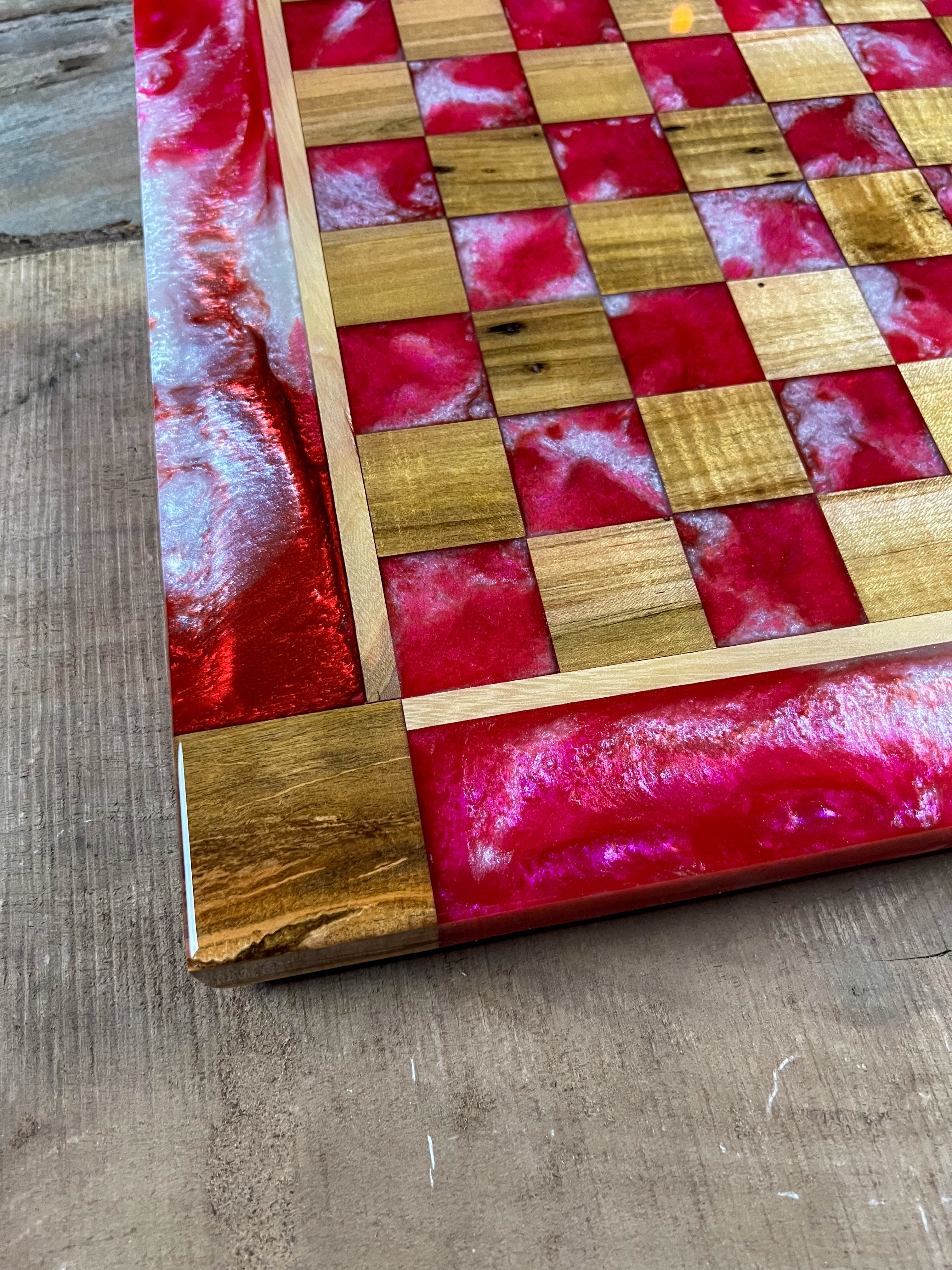 Rose River Maple Wood Chess Board
