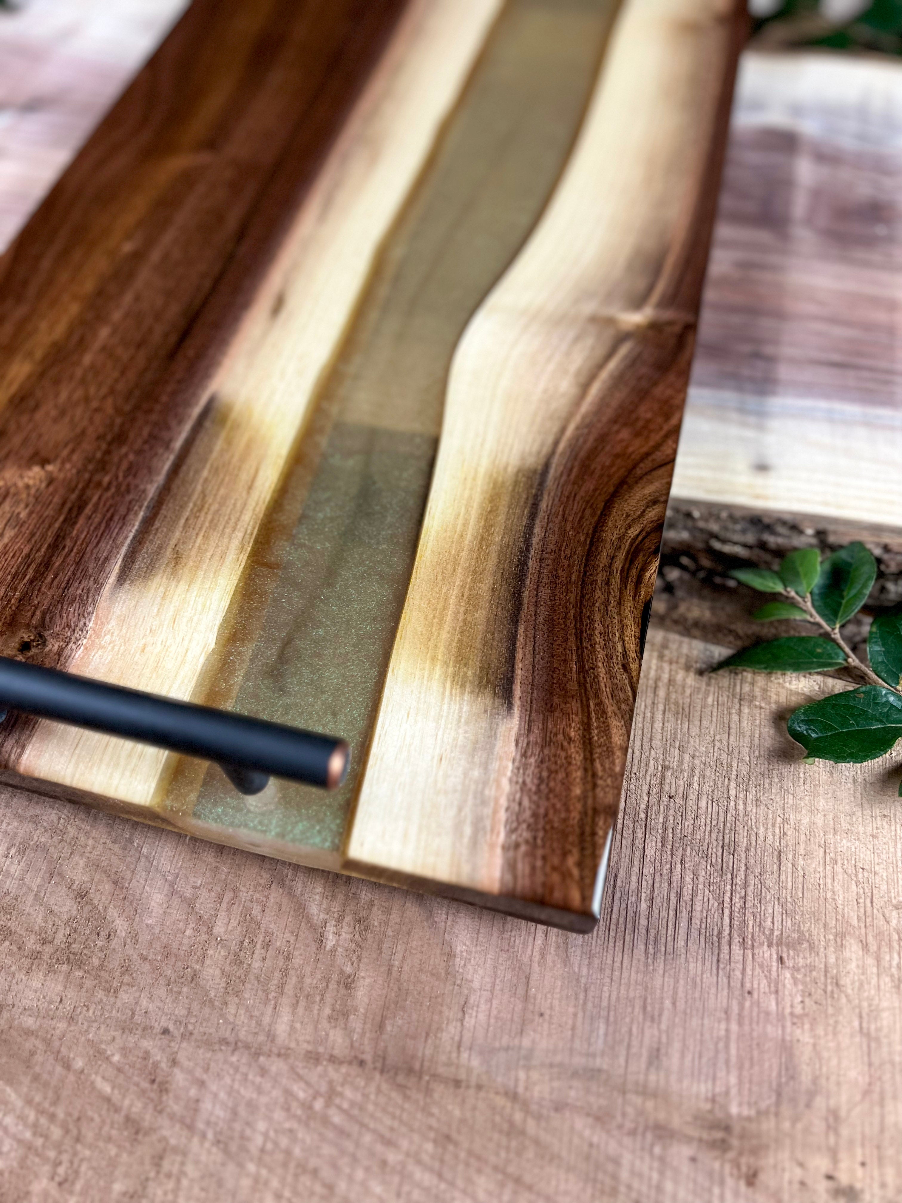 Emerald Lux Walnut Serving Tray