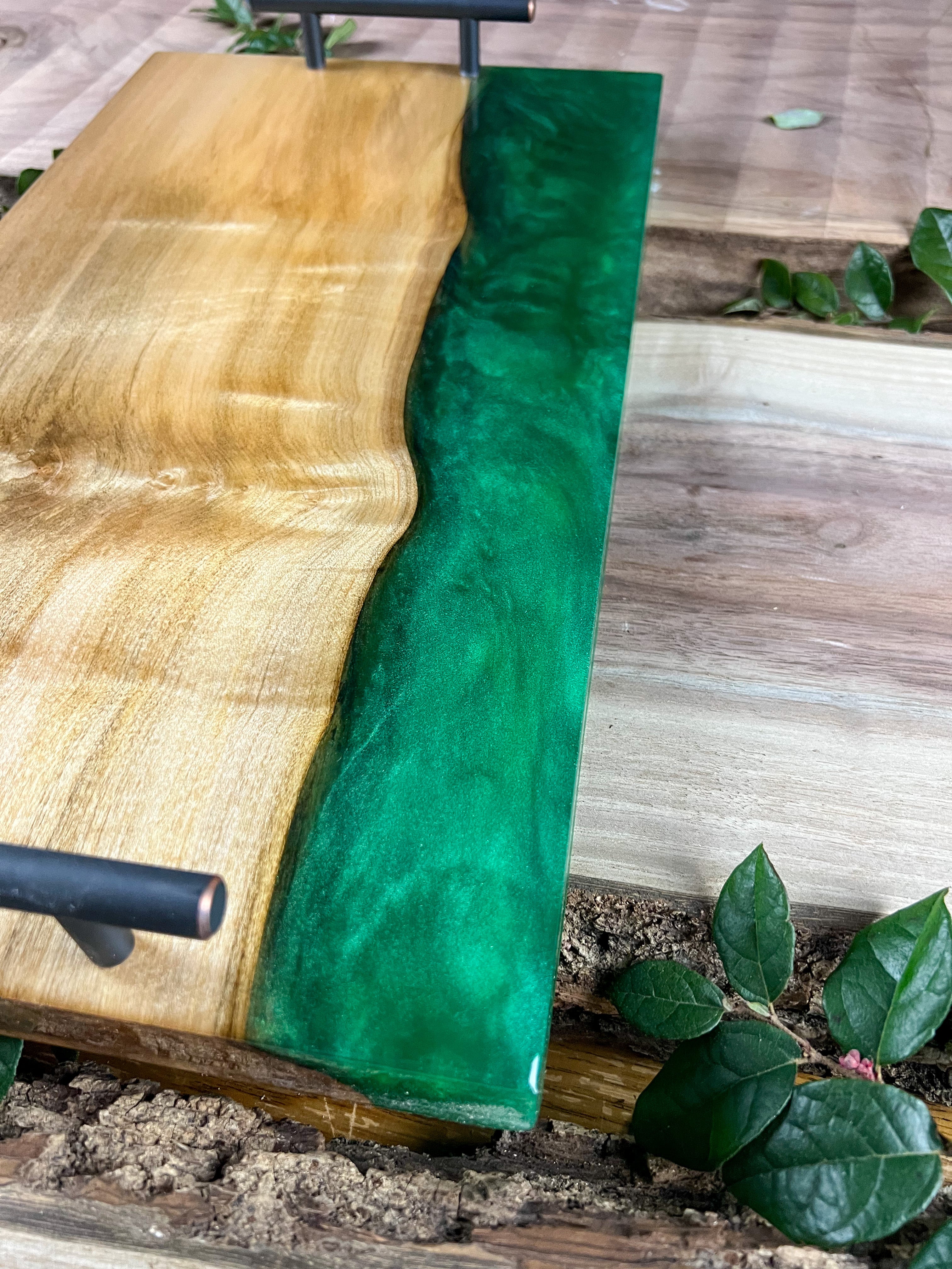 Emerald Forest Maple Serving Tray