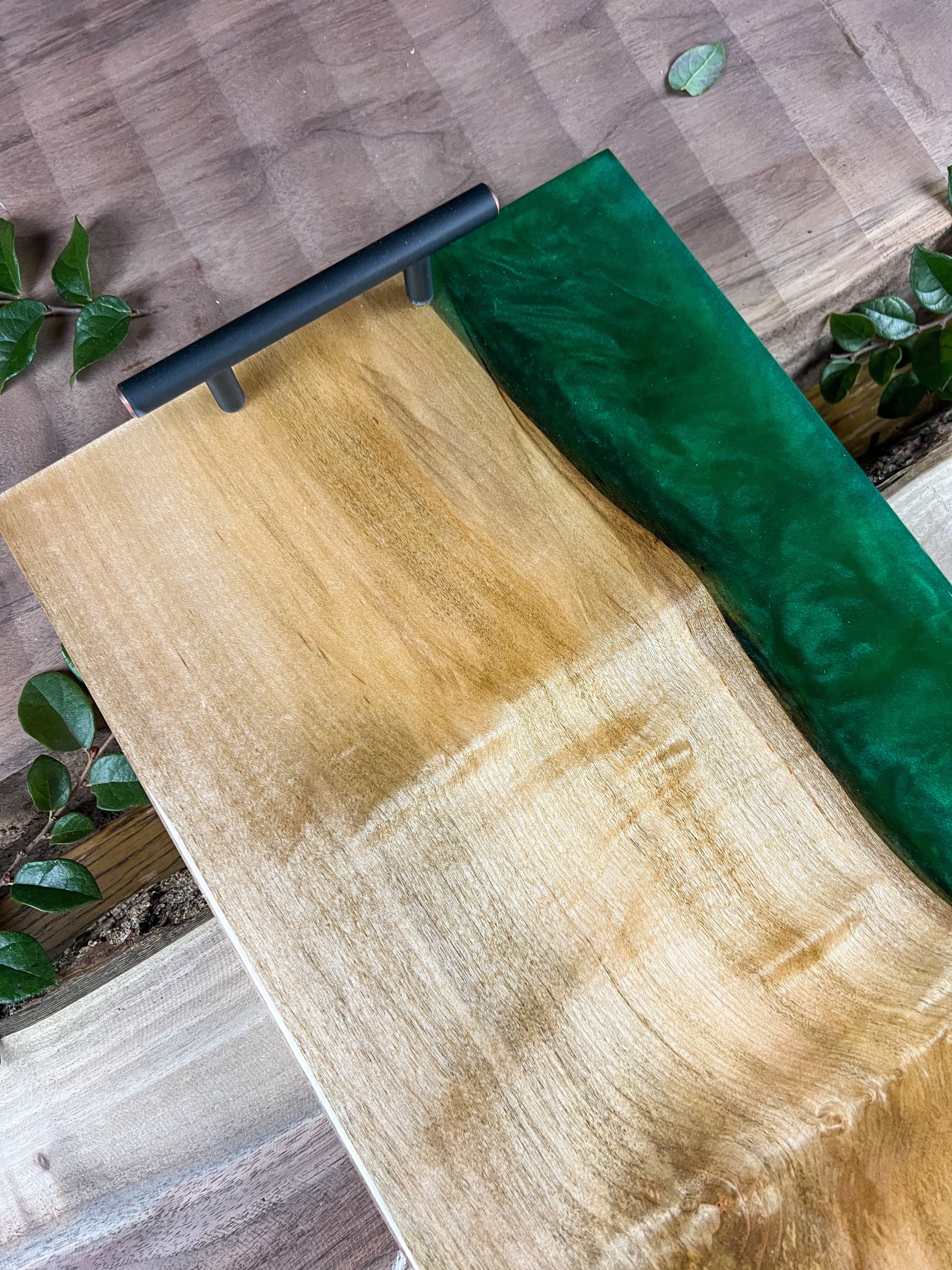 Emerald Forest Maple Serving Tray