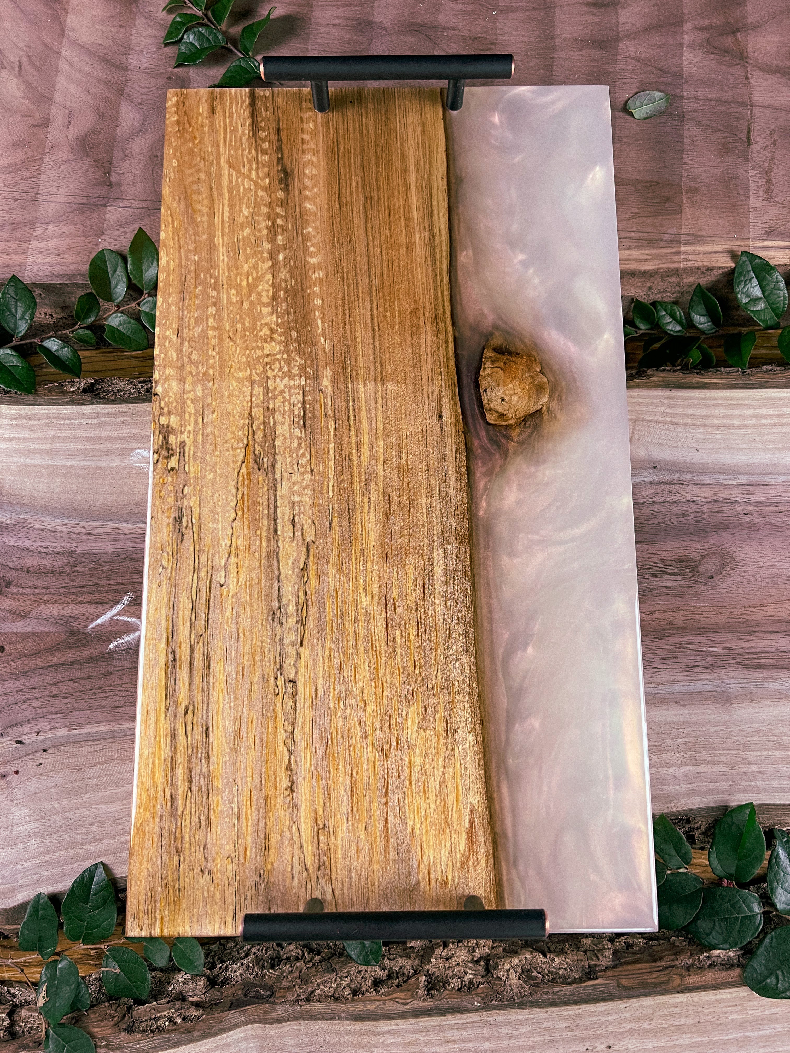 Rose Pearl Maple Serving Tray