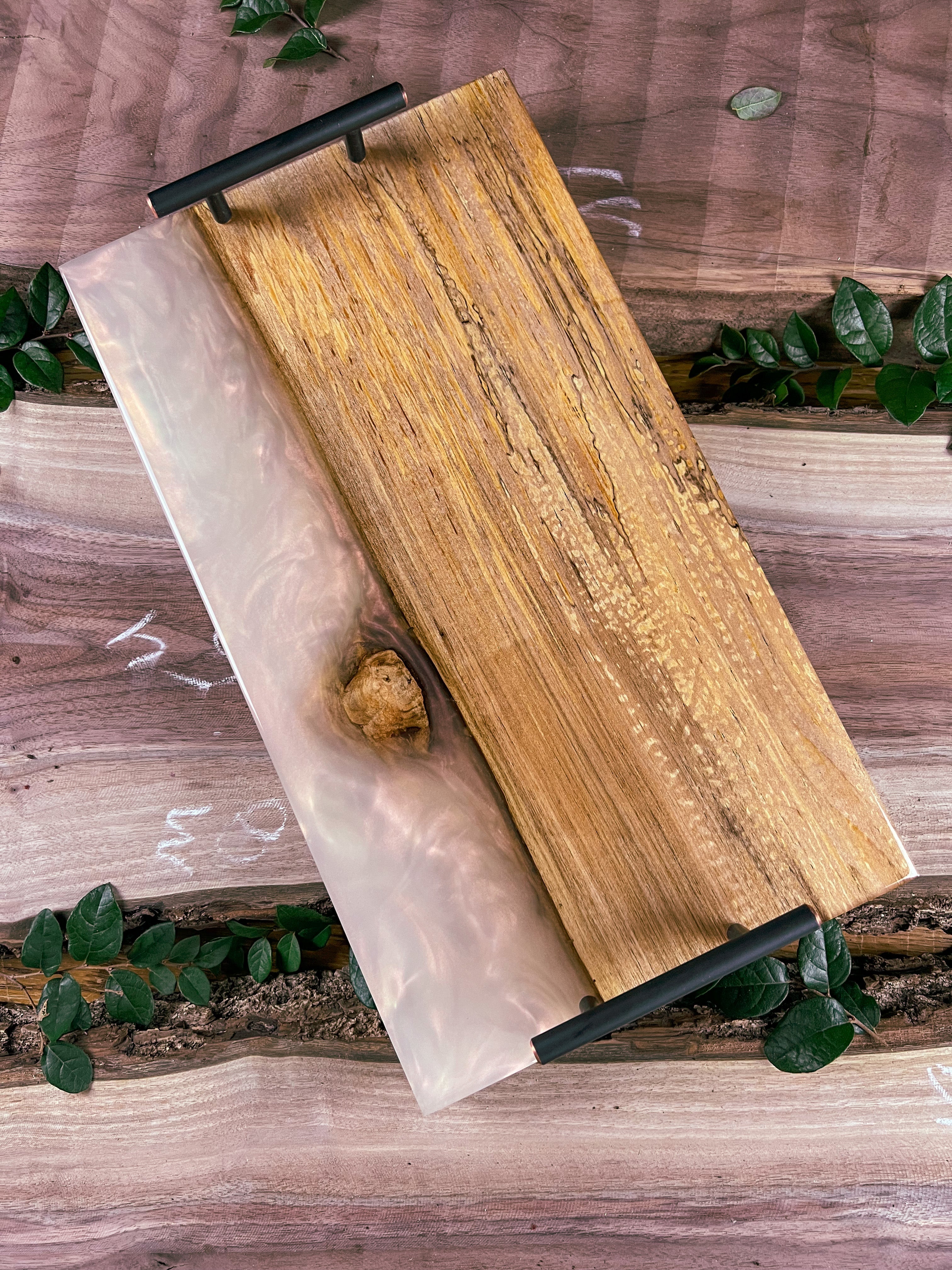 Rose Pearl Maple Serving Tray