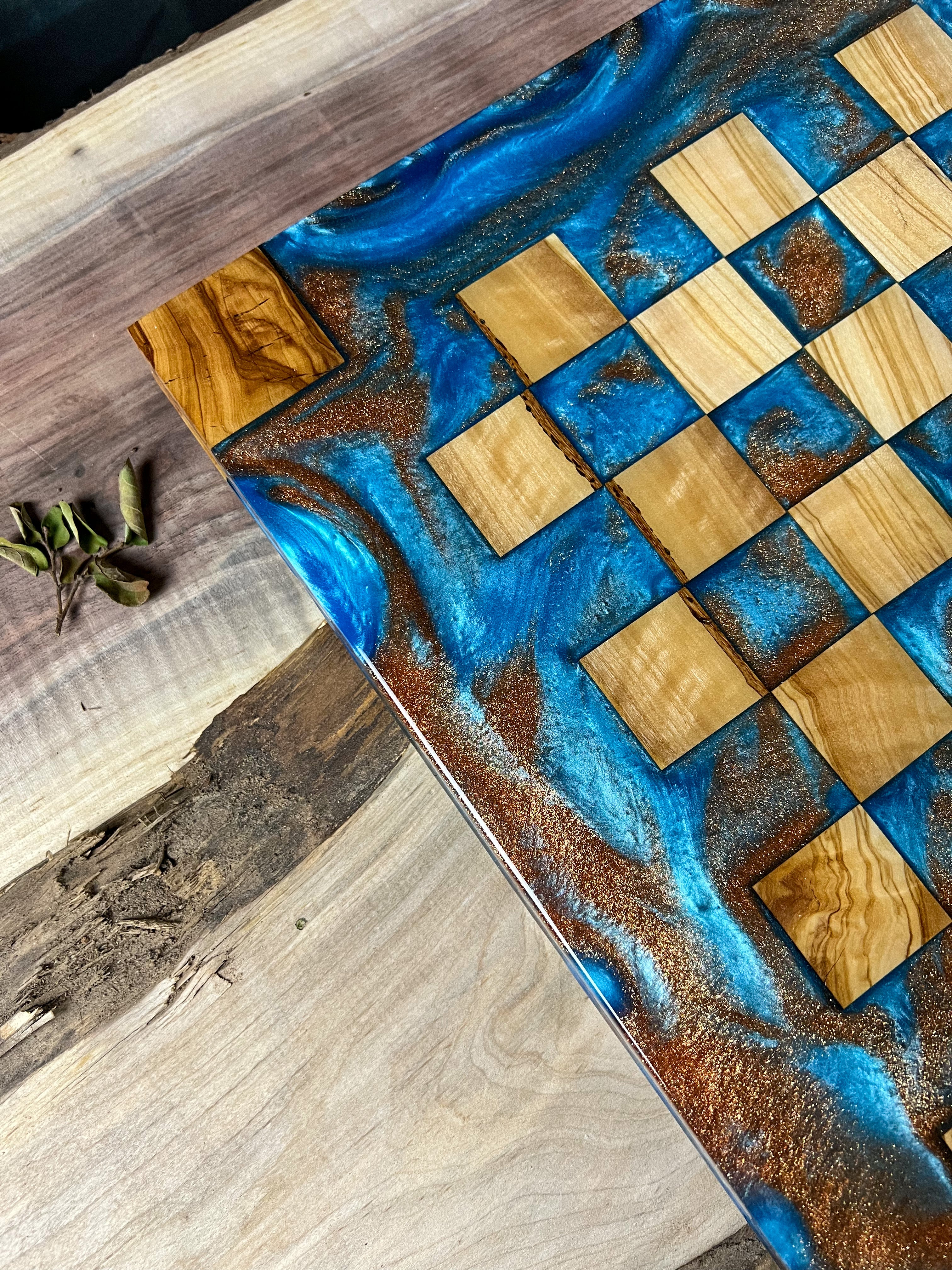 Ravenclaw House Olive Wood Chessboard