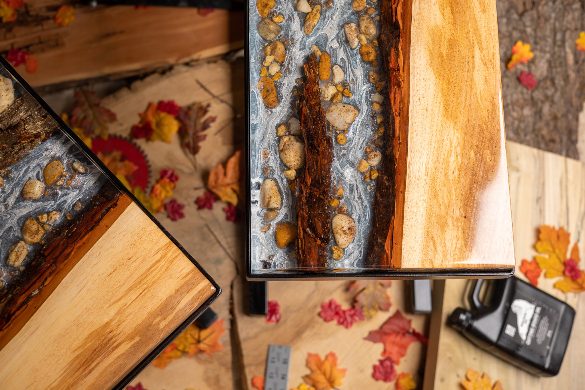 Matching River Rock Side Tables